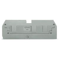 Ścianka końcowa, redukcyjna, 1mm ze złączkami 3-przewodowymi 282-681, pomarańczowa | 282-368 Wago