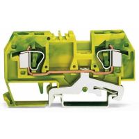Złączka 2-przewodowa PE 6 mm2, żółto-zielony | 282-907/999-950 Wago