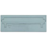 Ścianka rozdzielająca 2mm wystająca, szara | 284-309 Wago