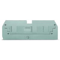 Ścianka końcowa, redukcyjna, 1mm w połączeniu z 284-681, szara | 284-358 Wago