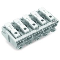 złączka zasilająca bez styku PE Bez stopek zatrzaskowych, biały | 294-4005 Wago