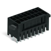 Wtyk THT, 2-rzędowy 0.8x0.8mm solder pin konstrukcja prosta, czarny | 713-1406/037-000 Wago