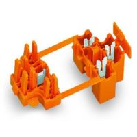 gniazdo z automatycznym rozłączeniem przewodu L 3-bieg., pomarańczowa | 730-103 Wago