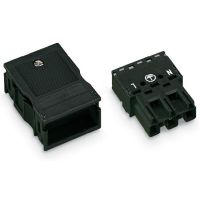 Wtyk z obudową odciążającą przewody 3-biegunowy, biały | 770-133 Wago