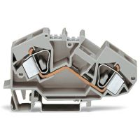 Złączka 2-przewodowa 16mm2 przelotowa, szara | 783-601 Wago