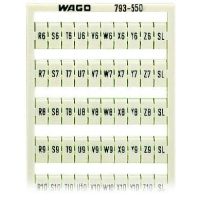Oznaczniki WMB, tabliczka, biała (arkusz) | 793-550 Wago
