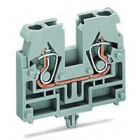 Złączka 2-przewodowa bez przycisków, szara | 869-311 Wago