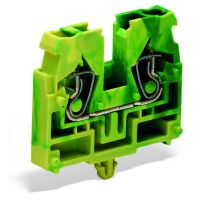 Złączka wewnętrzna 2-przewodowa bez przycisków, żółto-zielona | 869-317 Wago