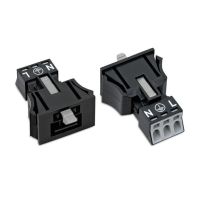 Wtyk wykonanie Snap-In 3-biegunowy, czarny | 890-713 Wago