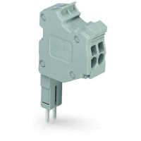 Wielowtyk modularny do montażu zatrzaskowego do otworów na mostek, szary | 2000-560 Wago