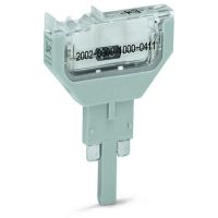 Moduł diodowy BES do złączek bazowych 2-bieg., szary | 2002-800/1000-411 Wago