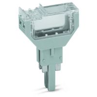 Pusty wtyk szer. 10,4mm 2-bieg., szary | 2002-820 Wago