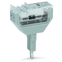 Wtyk funkcyjny z diodą 1N4007 jako diodą tłumiącą szer. 10,4mm, szary | 2002-880/1000-411 Wago