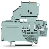 Złączka 2-przewodowa bezpiecznikowa,do aparatowej wkł. bezpiecz. 5x20mm 120 V, szara, TOPJOBS | 2002-1611/1000-867 Wago