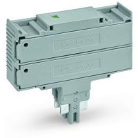 Złączka przelotowa podwójna do aparatowej wkł. bezpiecz. 5x20mm, szara | 2003-911/1000-923 Wago