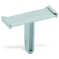 Podstawka oznacznika grupowego, do montażu zatrzaskowego w otworze na mostek, 10mm, szara TOPJOBS | 2009-196 Wago