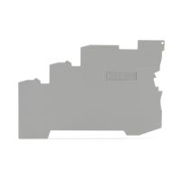 Ścianka końcowa/wewnętrzna 1mm do złączek 3-przewodowych, szara | 2020-5391 Wago