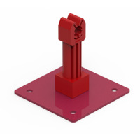 Uchwyt dachowy z płytką/p, 15.1/P LA | 91500316 Elko-Bis