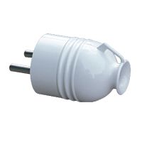 Wtyczka prosta AWA-W1, biała | 51.60 Elektro-Plast Opatówek