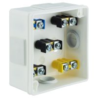 Puszka n/t 86x86x40mm IP55 4-wl klik dł.gum. z zaciskami VP 001-51, biała | 61.104 Elektro-Plast Opatówek