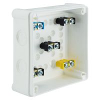 Puszka n/t 118x118x46 IP55 8-wl z osł. z zaciskami VP 052-51, biała | 61.162 Elektro-Plast Opatówek