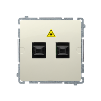 Gniazdo światłowodowe / optyczne podwójne SC/APC (moduł), beż BMGS2.01/12 Simon Basic | BMGS2.01/12 Kontakt Simon