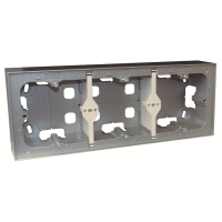 Puszka natynkowa potrójna, aluminium | 10995AAL Efapel