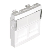 Moduł 2 x złącze RJ, biały, Quadro 45 | 45971SBM Efapel