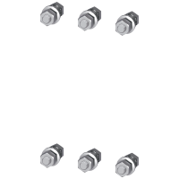 Zestaw elementów przyłącza M 8 x 25 komplet do jednego stycznika | 3RT1955-4PA00 Siemens