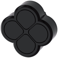 Przycisk poczwórny, 22 mm, okrągły, tworzywo sztuczne, czarny, przyciski, płaski | 3SU1000-3FB11-0AA0 Siemens