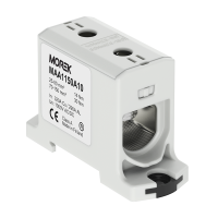 Zacisk uniwersalny, złączka OTL150 szara, 1xAl/Cu 25-150mm2 1500V, MAA1150A10 | MAA1150A10 Morek