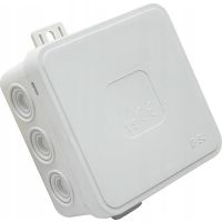 Puszka n/t V7 100x100x41mm IP54 12-wl. Klik z osłab. popiel elastyczna | 037-03 Viplast