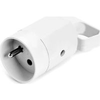 Gniazdo z uchem z uziemieniem 2P+Z 16A 250V IP20 białe | 315-01 Viplast