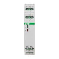 Przekaźnik bistabilny grupowy z pamięcią, na szynę DIN, 24V | BIS-412M-24V F&F