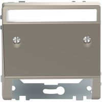 Wypust kablowy z polem opisowym, D-Life, nikiel, Merten | MTN4540-6050 Schneider Electric