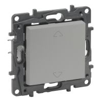 Przycisk sterowania roletami 2-pozycyjny, aluminium, Niloe Step | 863343 Legrand