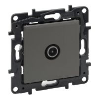Gniazdo TV przelotowe 14db stalowy, Niloe Step | 863472 Legrand