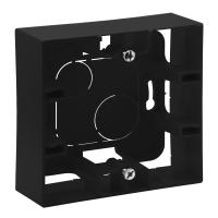 Puszka n/t pojedyncza, czarny, Niloe Step | 863597 Legrand