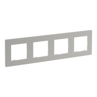 Ramka poczwórna 4x, perłowy, Niloe Step | 863694 Legrand