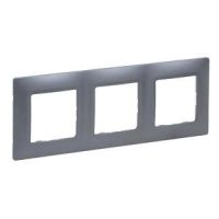 Ramka potrójna stal, Niloe Selection | 762053 Legrand