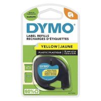 Taśma do drukarek DYMO 12mmx4m plastikowa, żółty (poprz. nr kat. S0721570) | S0721620 DYMO