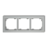 Ramka potrójna uniwersalna z tworzywa | 7DR-3 Karlik Elektrotechnik