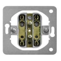 Mechanizm gniazda podwójnego z uziemieniem M1GP-2Z/G seria Aria (elementy) BIAŁY | M1GP-2Z/G Ospel