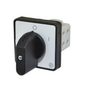 Łącznik krzywkowy pulpitowy z płytą czołową i tabliczką 0-I (załącz - wyłącz), 40A, 1 polowy, IP65 | T0-Ł S40JDG1101 A6 Promet