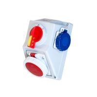 Zestaw C16-19.2N włącz-wyłącz 0-I gniazdo 3P+N+Z, 2x2P+Z IP65 | 971667 Elektromet