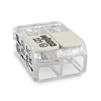 Złączka instalacyjna Compact do wszystkich rodzajów przewodów, transparentny | 221-482 Wago
