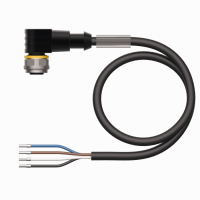 Przewód czujnika, złącze żeńskie M12 kątowe 4 pin, powłoka PUR, długość przewodu 5m, WKC4.4T-5/TXL | 6625516 Turck
