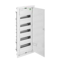 Rozdzielnica p/t RP 5/72 N+PE, drzwi metalowe białe IP30 RAL9016, 358x853x97mm, MSF | 2005-00 Elektro-Plast Nasielsk