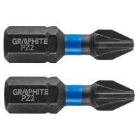 Bity udarowe PZ2x25mm (zestaw 2szt) | 56H504 GRAPHITE