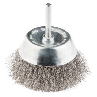 Szczotka druciana doczołowa z trzpieniem 50 mm, INOX | 57H599 GRAPHITE